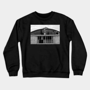 Derelict Industrial Building b&w Crewneck Sweatshirt